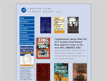 Tablet Screenshot of jenniferlyonsliteraryagency.com